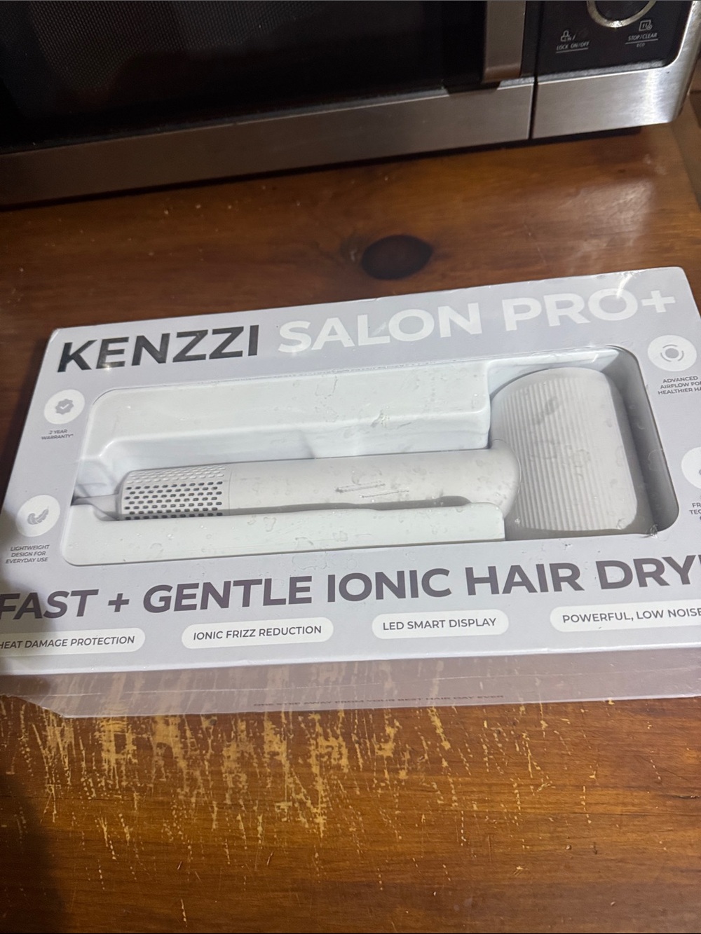 Salon Pro+ White Ionic Hair Dryer for Men Grooming
